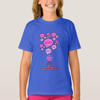 T-shirt Résistez au diable - Logo rose -
