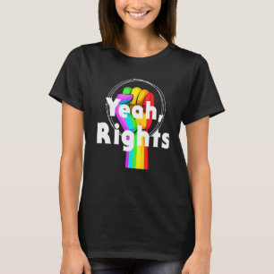 T-shirt Résistez Au Poing Arc-En-Ciel Oui Droits Lgbtqa+ G