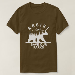 T-shirt Résistez Sauvez Nos Parcs Alt Us Parcs Nationaux O