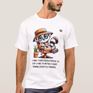 T-shirt Résolution du Nouvel An masculin