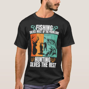 T-shirt Résoudre La Plupart Des Problèmes Drôle Pêche Et C