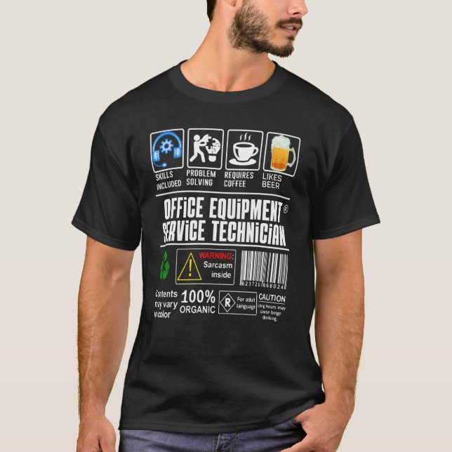 T-shirt Résoudre les compétences des techniciens de servic (Devant)