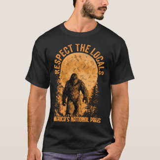T-shirt Respect The Locals Americas National Parks Sasquat