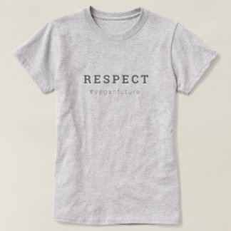T-shirt RESPECT Végétal Moderne Simple Minimal Typographie