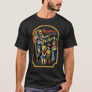 T-shirt Respect Your Elders funny retro
