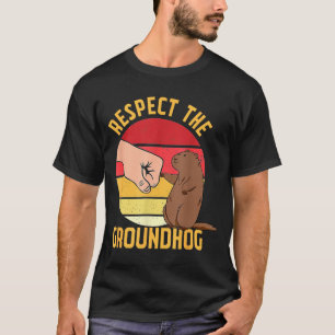 T-shirt Respecter la chemise de marmotte drôle de terrain