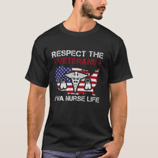 T-shirt Respecter Les Anciens Combattants Vie Infirmière V