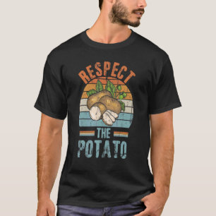 T-shirt Respecter Pommes de terre Légumes Légumes Chips Ma