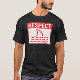 T-shirt Respectez Funny Sharks Signal d'avertissement Enfa