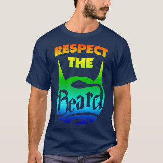 T-shirt Respectez la barbe Coloful Beard Lovers Save the B