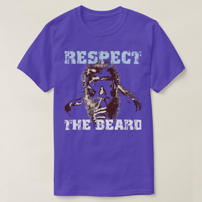 T-shirt Respectez la barbe Journée mondiale de la barbe (Design devant)
