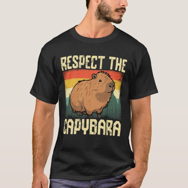 T-shirt Respectez La Capybara (Devant)