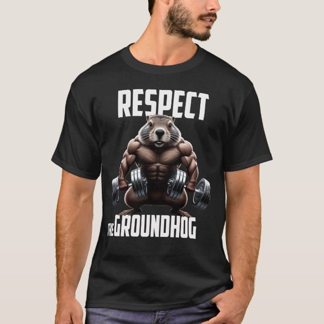 T-shirt respectez la marmotte, heureuse journée de la marm (Devant)