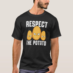T-shirt Respectez La Pomme De Terre Spud Life Vegan Fries 