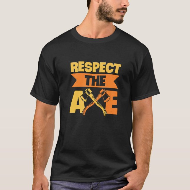 T-shirt Respectez L'Axe Pour Un Champion De Jeu De X (Devant)