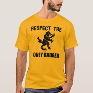 T-shirt Respectez le blaireau de miel