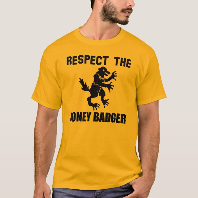 T-shirt Respectez le blaireau de miel (Devant)