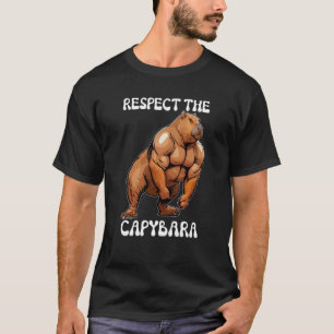 T-shirt Respectez Le Capybara Fitness Bodybuilder