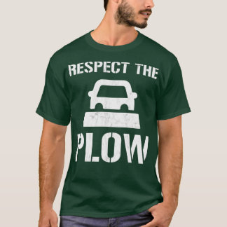 T-shirt Respectez Le Chauffeur De Chaudron De Neige Amusan