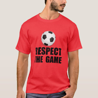 T-shirt Respectez le jeu de foot-ball fille rétro