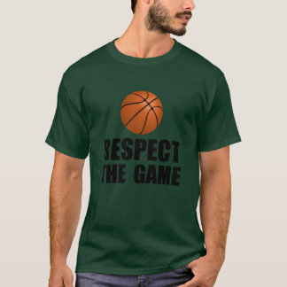 T-shirt Respectez le jeu garçon basket-ball rétro
