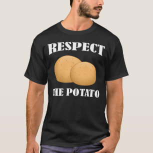 T-shirt Respectez le maillot de pomme de terre Humour amat