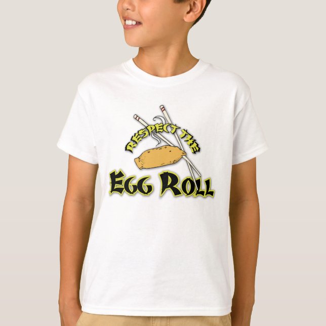 T-shirt Respectez le petit pain d'oeufs (Devant)