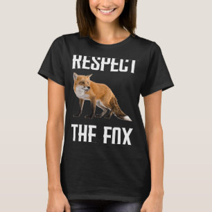 T-shirt Respectez Le Zookeeper Animal Sauvage Fox Pour Fox