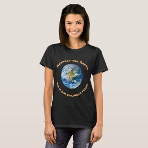 T-shirt Respectez l'écologie De l'environnement de la plan