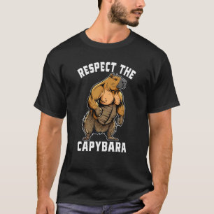 T-shirt Respectez les citations de Capybara Capybara pour 