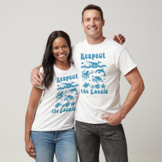 T-shirt Respectez les habitants, les amoureux de la mer