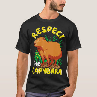 T-shirt Respectez L'Humour Amusant De Capybara