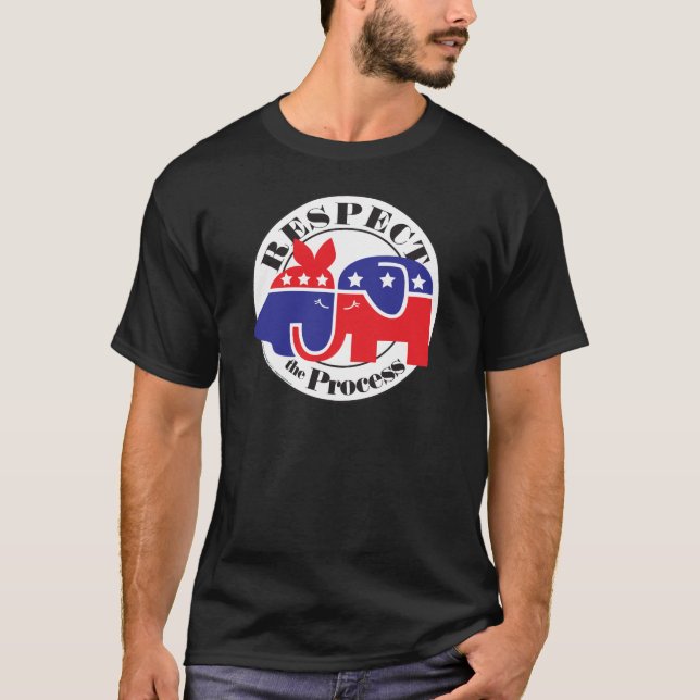 T-shirt Respectez l'obscurité de processus (Devant)