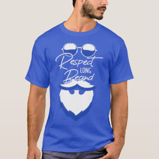T-shirt Respectez Long Beard Citation Design Best Men Cade