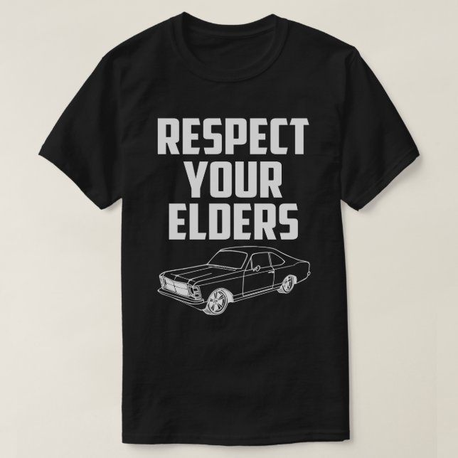 T-shirt Respectez Vos Aînés Vauxhall Cavalier Mk II (Design devant)