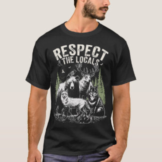 T-shirt Respecthe Locals Wildlife Vintage Nature Animals