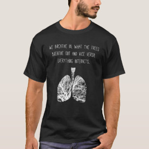 T-shirt Respiration Forêt pulmonaire Air Photosynthèse Cli