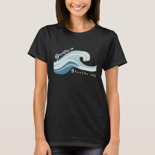 T-shirt Respire dans Breathe dehors Calme Ocean Wave Desig