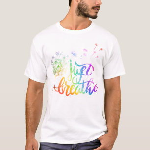 T-shirt Respire   le dandelion souffle dans le vent