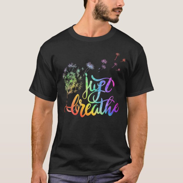 T-shirt Respire | le dandelion souffle dans le vent (Devant)