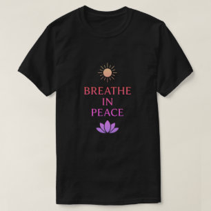 T-shirt Respirez en paix – Conception minimaliste zen mind