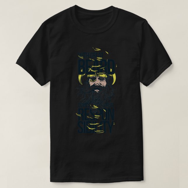 T-shirt Responsabilité du viking (Design devant)
