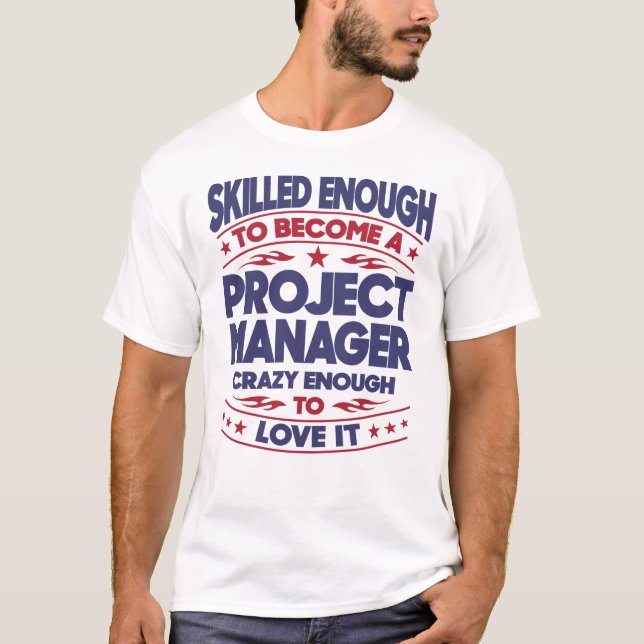 T-shirt Responsable De Projet Assez Compétent (Devant)