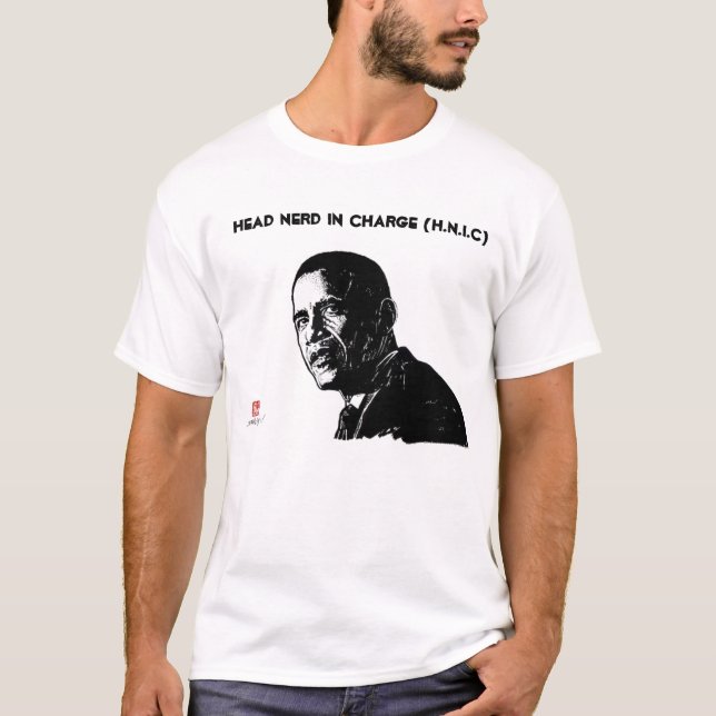 T-shirt Responsable nerd principal (H.N.I.C) - le (Devant)