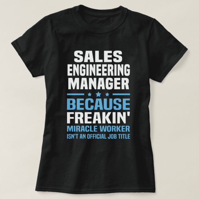 T-shirt Responsable technique des ventes (Design devant)