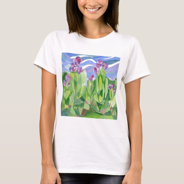 T-shirt Ressort à manches longues pour dames (Devant)