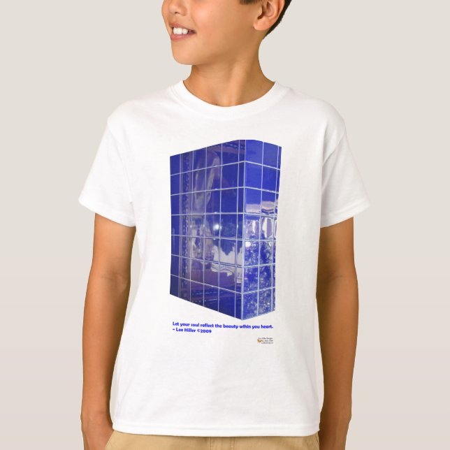 T-shirt Ressort chaud, AR BlueTile Reflection Cadeaux (Devant)