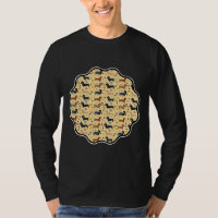 Ressort Motif Dachshund Avec Fleurs