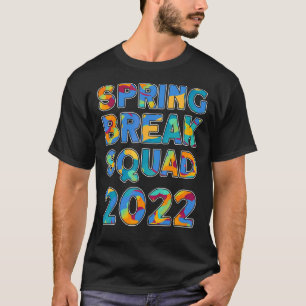 T-shirt Ressort Spring Break Squad 2022 Groupe de jumelage
