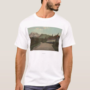 T-shirt Ressorts de Longmire, WA - vue d'auberge de parc